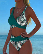JARDINS BIKINI FLEURI BICOLORE