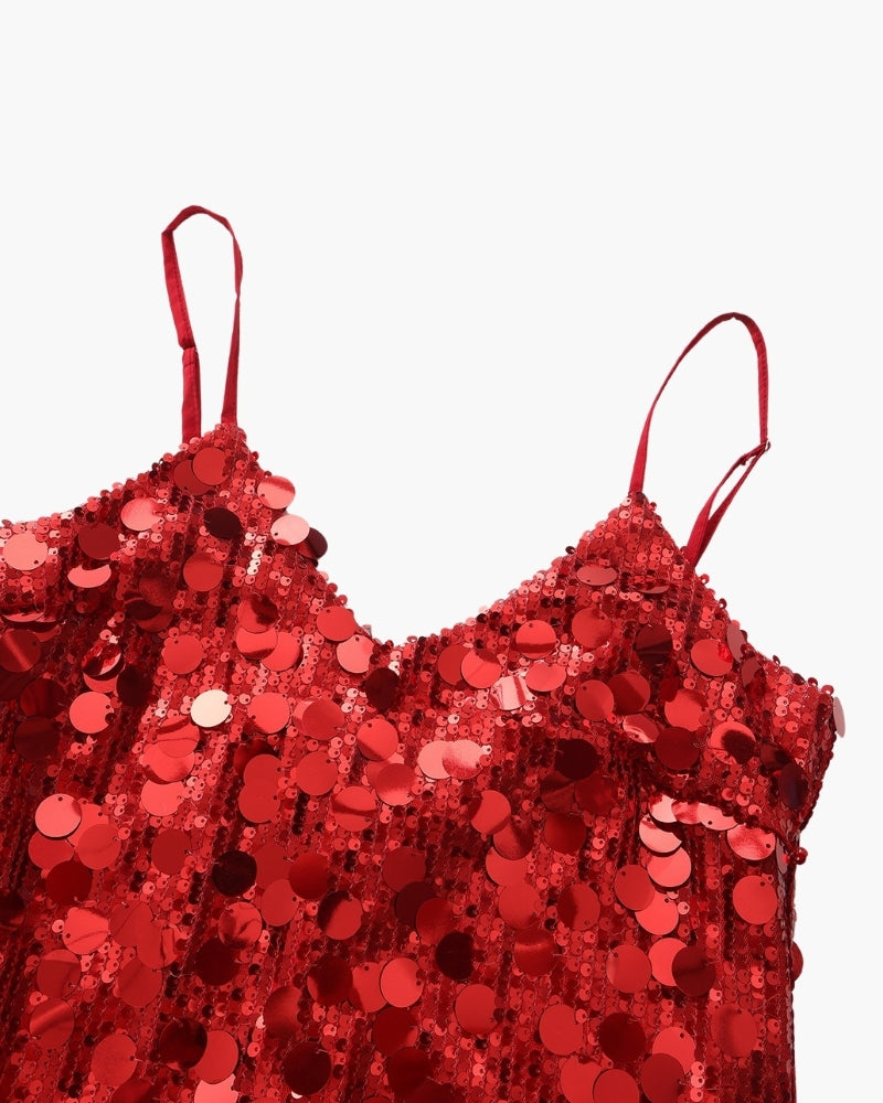 STÉPHANIE MINI ROBE SEQUINS