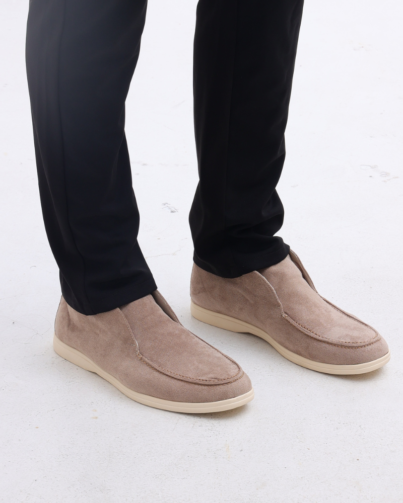 MOCASSINS DAIM HAUTEUR
