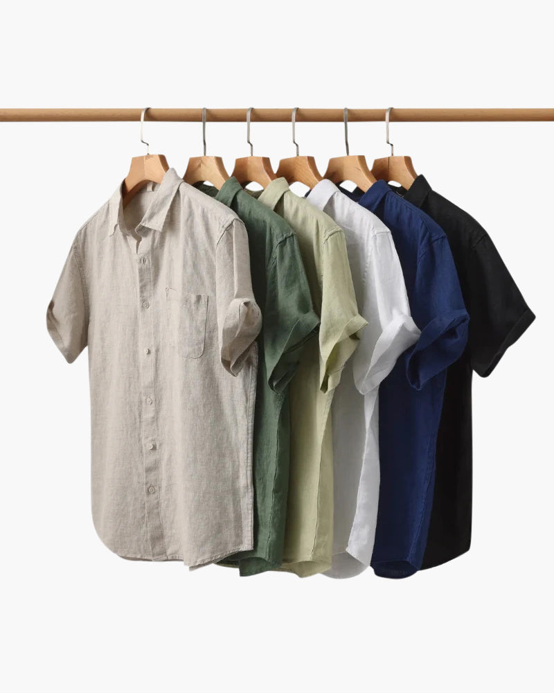 CAPE TOWN CHEMISE LIN COURTE