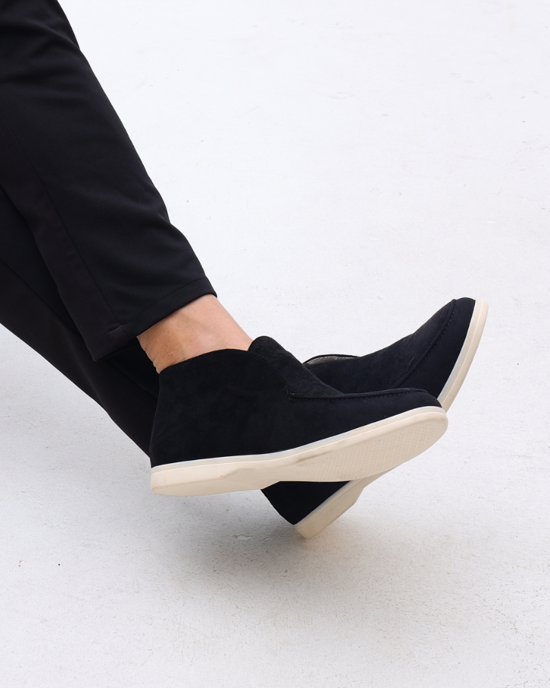 MOCASSINS DAIM HAUTEUR