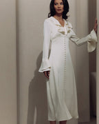 VIOLETTE ROBE MIDI FROUFROU