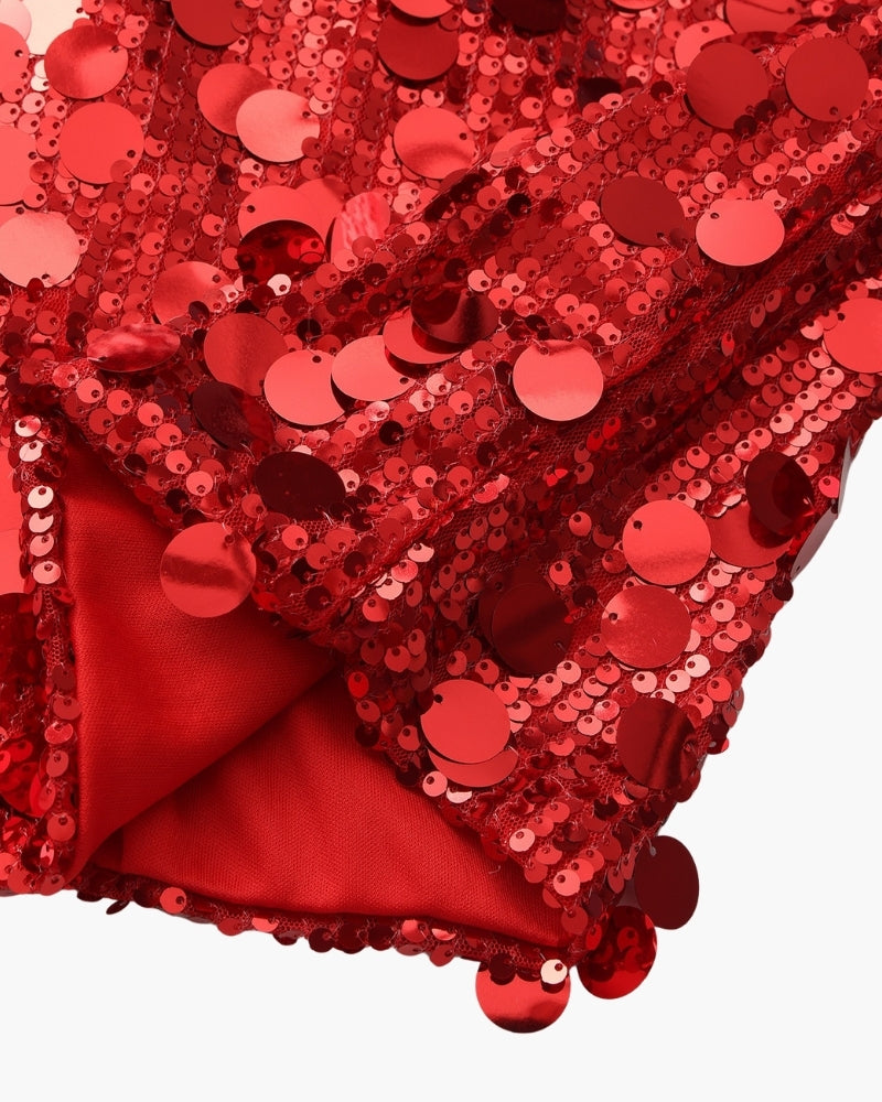 STÉPHANIE MINI ROBE SEQUINS