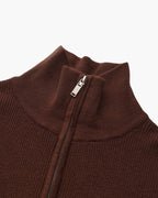 PULL DEMI-ZIP MAILLE RAFFINÉ