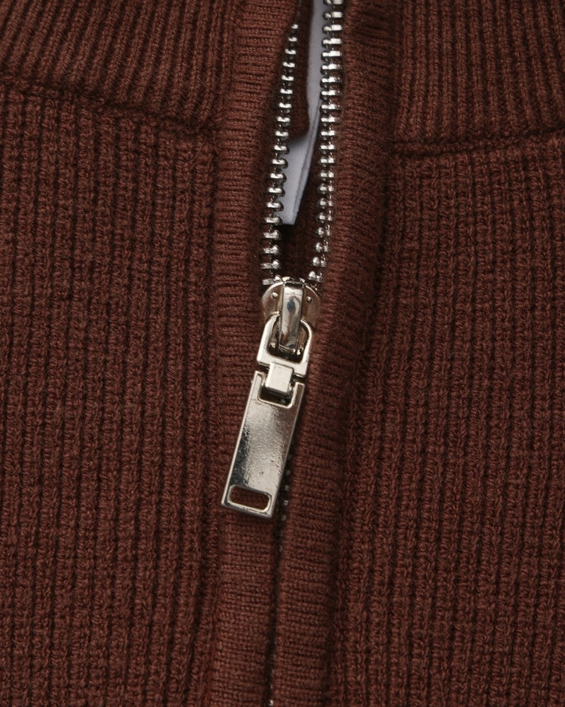 PULL DEMI-ZIP MAILLE RAFFINÉ