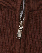 PULL DEMI-ZIP MAILLE RAFFINÉ