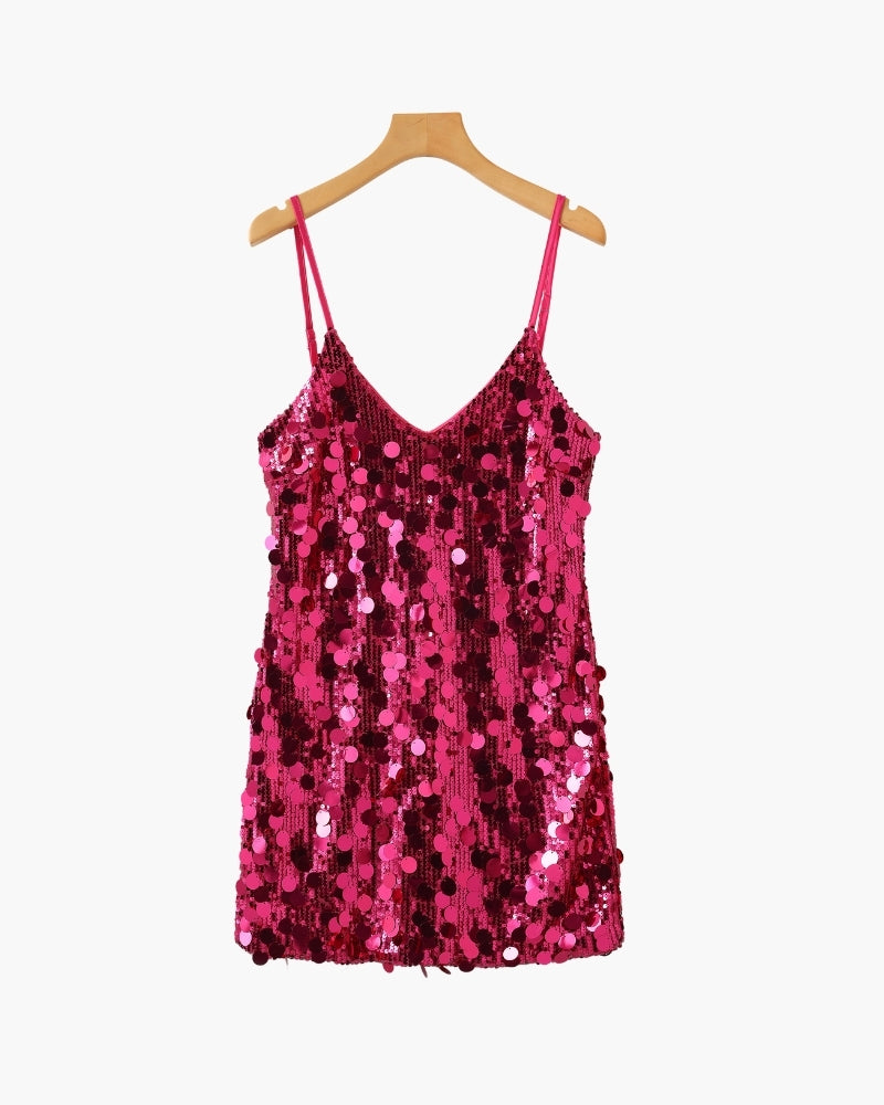 STÉPHANIE MINI ROBE SEQUINS