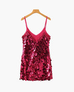 STÉPHANIE MINI ROBE SEQUINS