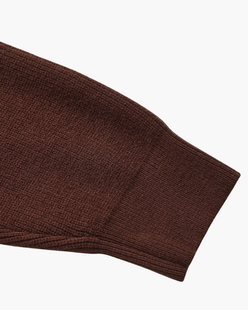 PULL DEMI-ZIP MAILLE RAFFINÉ