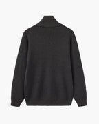 PULL DEMI-ZIP MAILLE RAFFINÉ