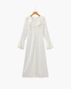 VIOLETTE ROBE MIDI FROUFROU