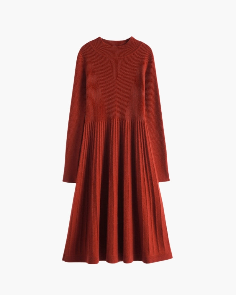 ISAURE ROBE ÉVASÉE CACHEMIRE