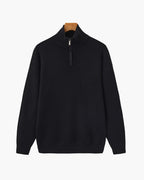 PULL DEMI-ZIP MAILLE RAFFINÉ