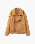 VESTE DRAPÉE DAIM VINTAGE