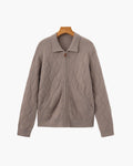 CARDIGAN ZIPPÉ LOSANGES
