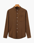 CHEMISE COL MANDARIN COTON