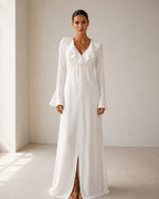 VIOLETTE ROBE MIDI FROUFROU