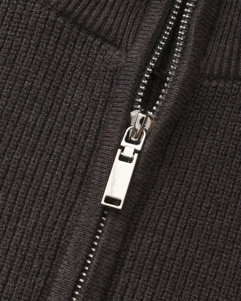 PULL DEMI-ZIP MAILLE RAFFINÉ
