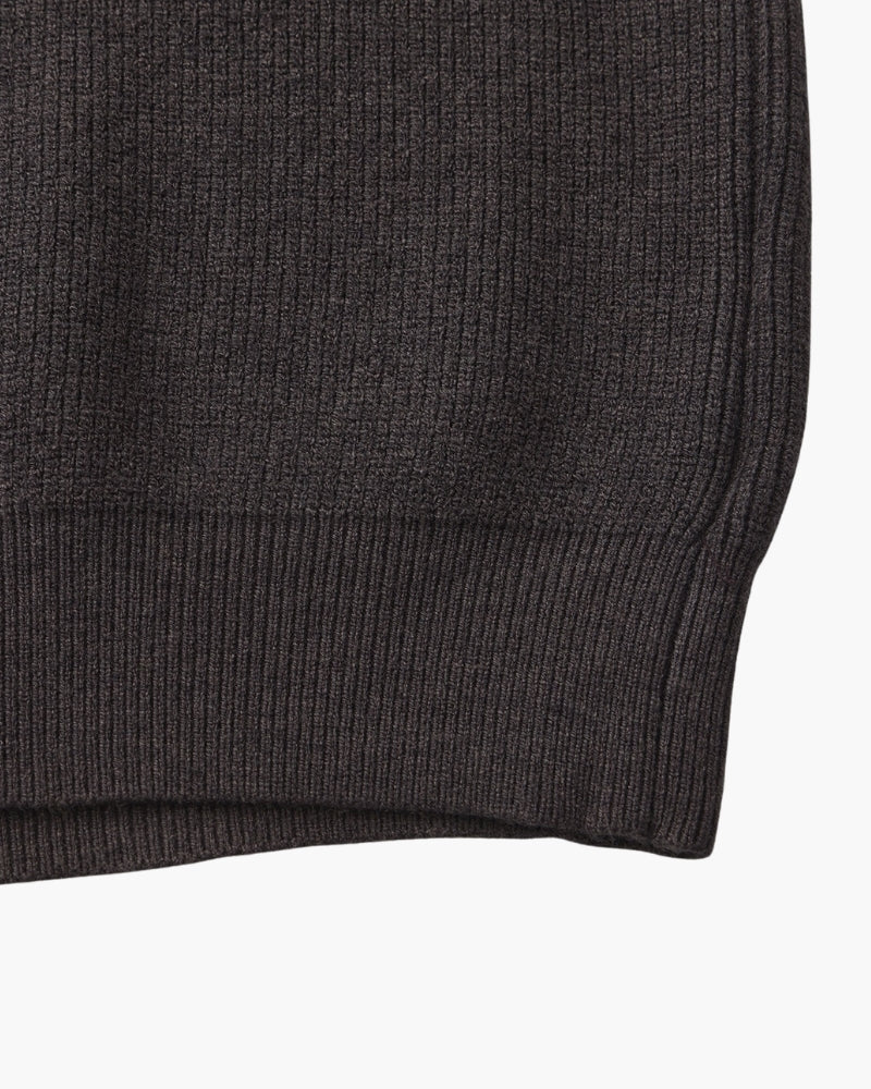 PULL DEMI-ZIP MAILLE RAFFINÉ