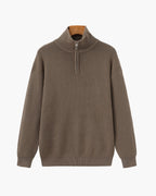 PULL DEMI-ZIP MAILLE RAFFINÉ