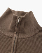 PULL DEMI-ZIP MAILLE RAFFINÉ