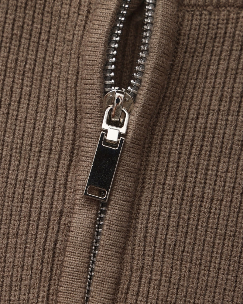 PULL DEMI-ZIP MAILLE RAFFINÉ