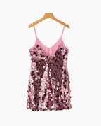 STÉPHANIE MINI ROBE SEQUINS