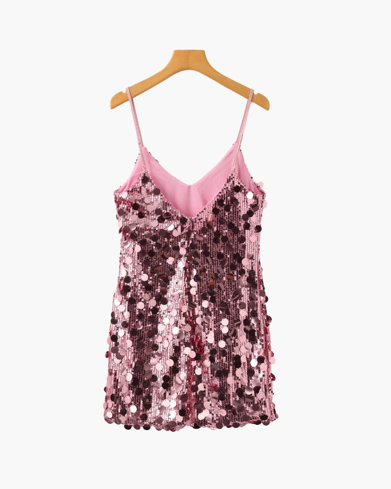 STÉPHANIE MINI ROBE SEQUINS