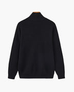 PULL DEMI-ZIP MAILLE RAFFINÉ