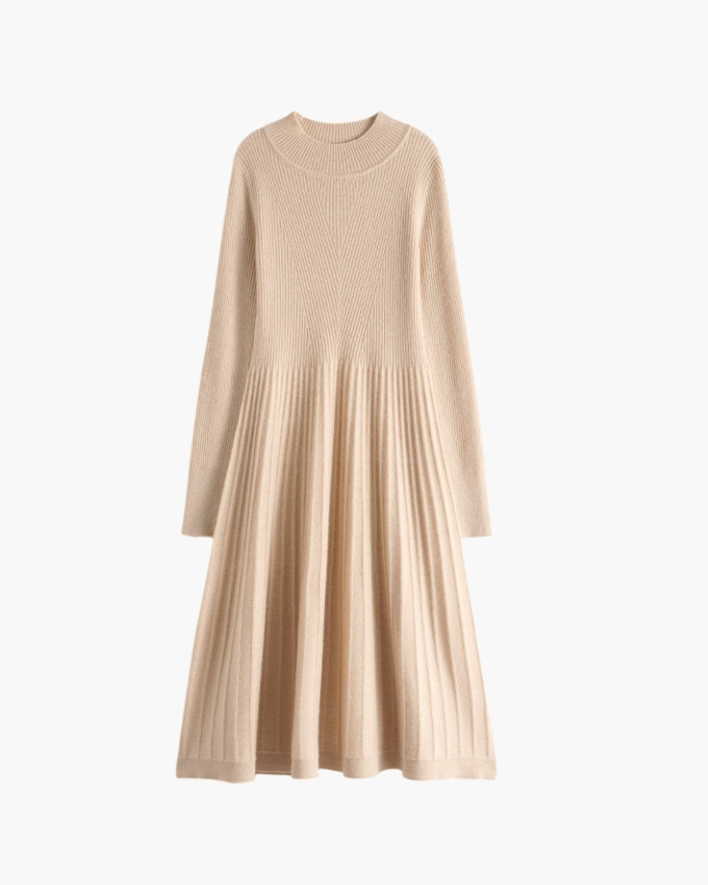 ISAURE ROBE ÉVASÉE CACHEMIRE