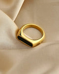 ONYX ANNEAU MINIMALISTE
