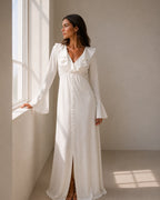 VIOLETTE ROBE MIDI FROUFROU