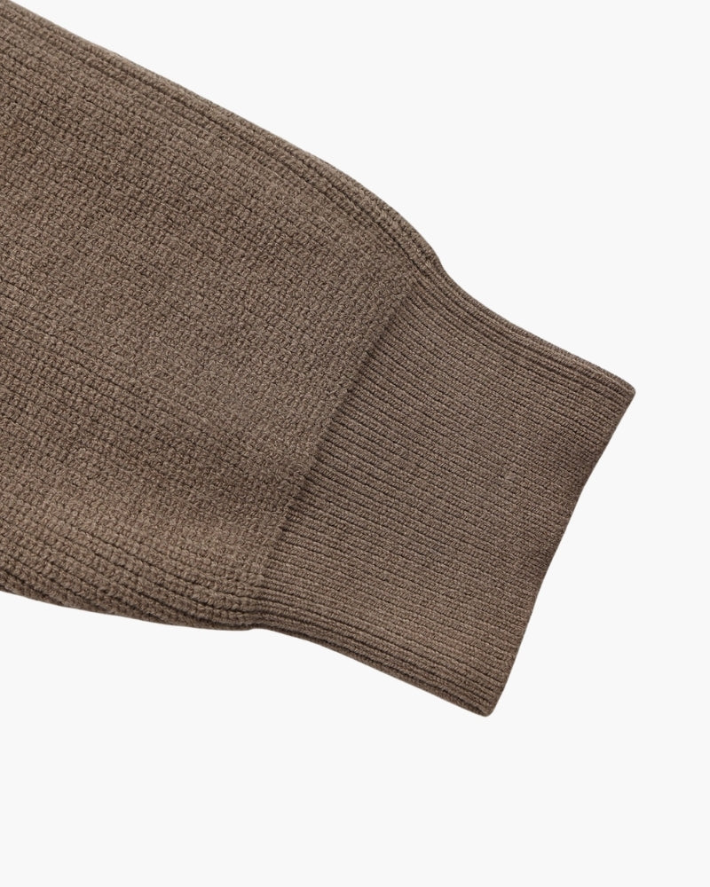 PULL DEMI-ZIP MAILLE RAFFINÉ
