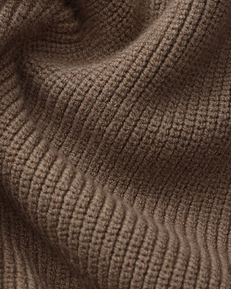 PULL DEMI-ZIP MAILLE RAFFINÉ