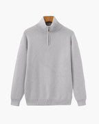 PULL DEMI-ZIP MAILLE RAFFINÉ