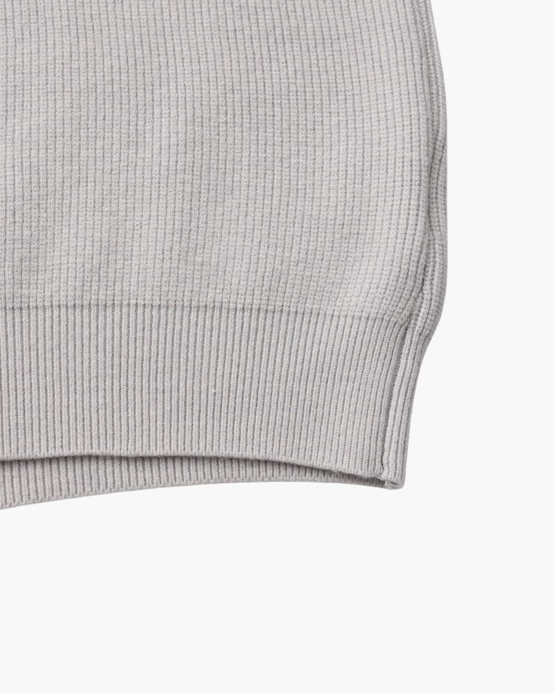 PULL DEMI-ZIP MAILLE RAFFINÉ