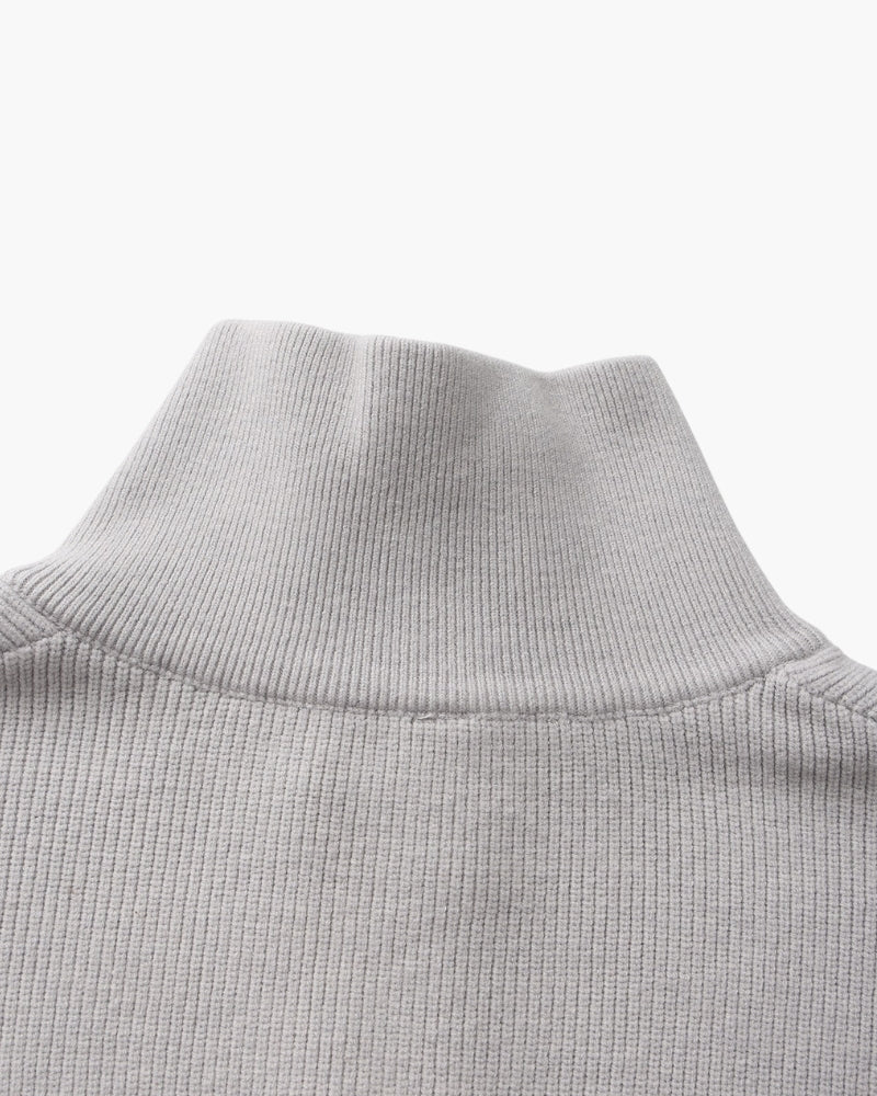 PULL DEMI-ZIP MAILLE RAFFINÉ