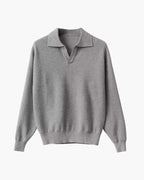 PULL POLO TRICOTÉ TEXTURÉ