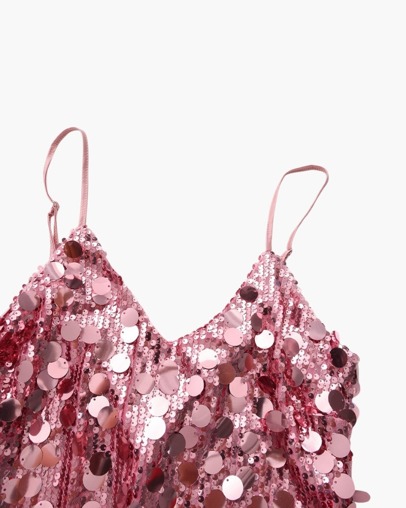 STÉPHANIE MINI ROBE SEQUINS