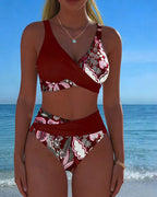 JARDINS BIKINI FLEURI BICOLORE