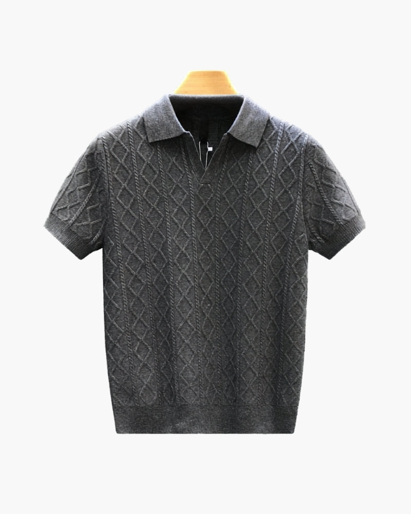 POLO TRICOTÉ TEXTURÉ