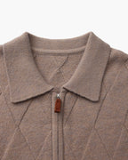 CARDIGAN ZIPPÉ LOSANGES