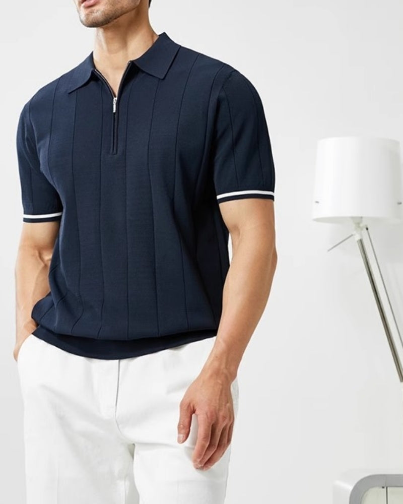 POLO LISERÉ CONTRASTANT