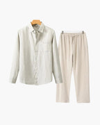Ensemble Lin Manches Longues Old Money