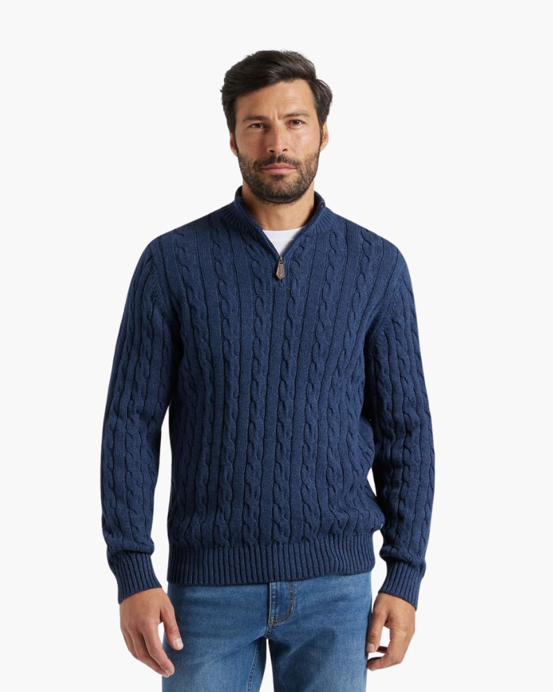 VERBIER PULL DEMI-ZIP HOMME