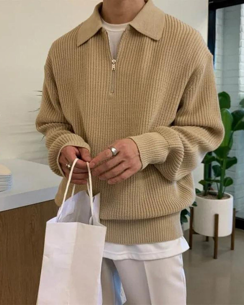 CESARE PULL DEMI-ZIP