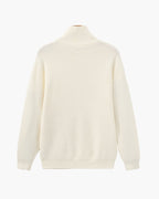 PULL DEMI-ZIP MAILLE RAFFINÉ