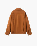 VESTE DRAPÉE DAIM VINTAGE