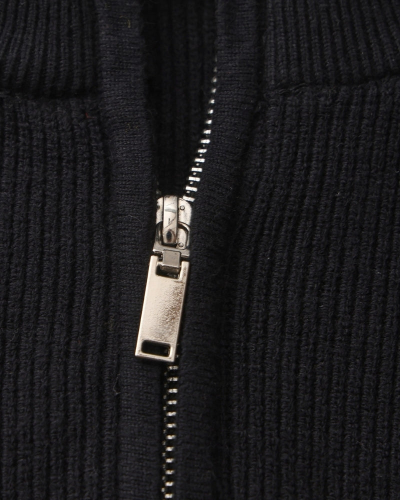 PULL DEMI-ZIP MAILLE RAFFINÉ