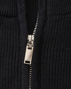 PULL DEMI-ZIP MAILLE RAFFINÉ